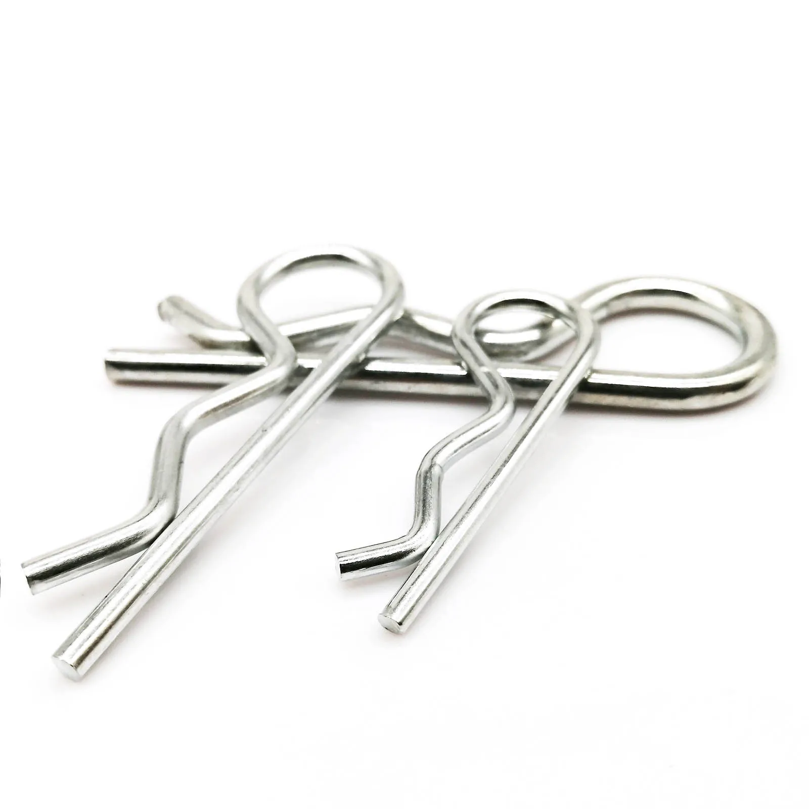 M1 M1.2 M1.6 M1.8 M2 M2.5 M3 M3.5 M4 M5 M6 Steel R Type Spring Cotter Pin Wave Shape Split Clip Clamp Hair Tractor Pin for Car