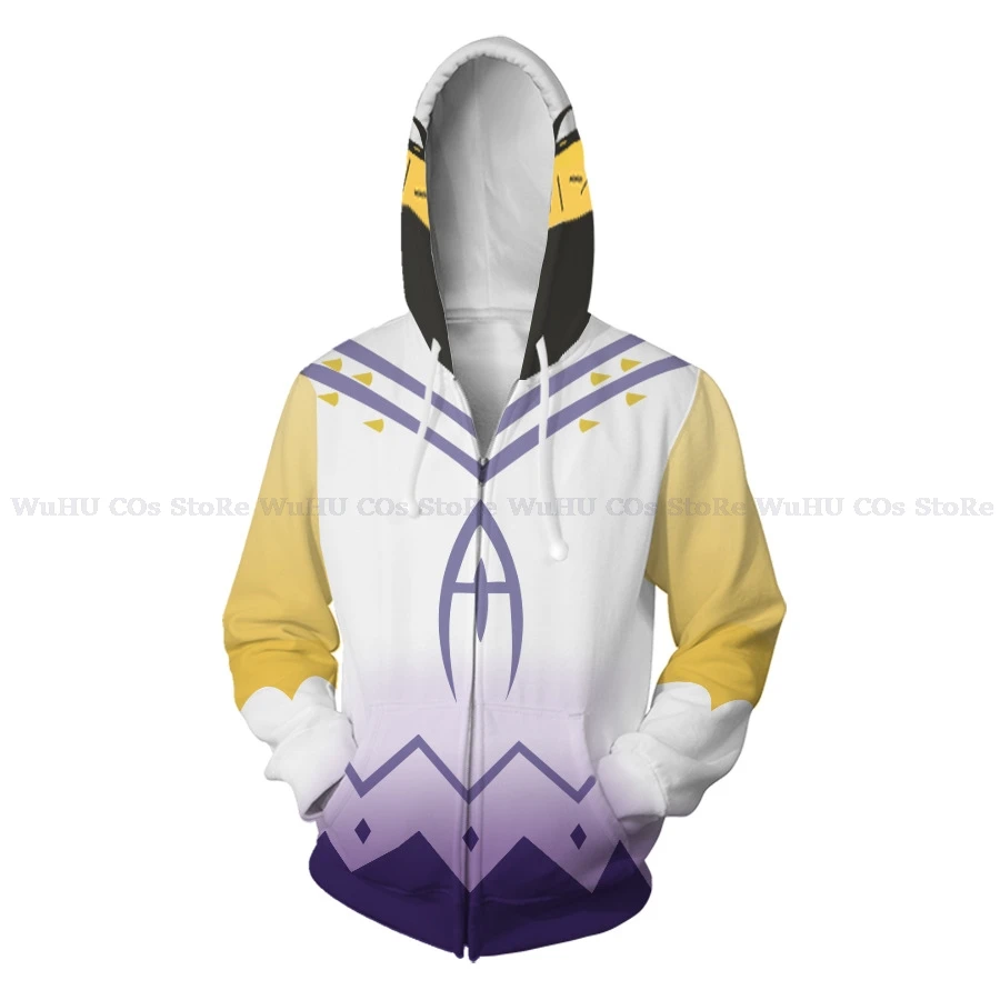 Anime hasbin Adam Cosplay Eerste Mannen Adam Cosplay Plus Size Adam Hoodie Uniform Hotel Cosplay Kinderen Vrouwen Mannen Cosplay Halloween