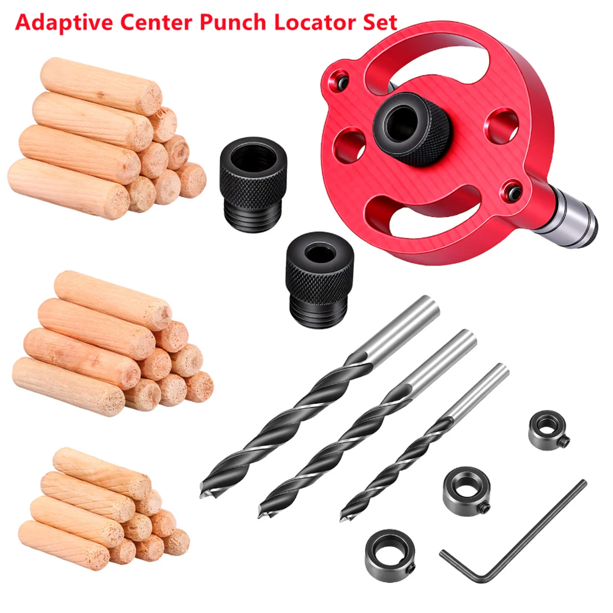 

6-10mm Self Center Dowel Jig Handheld Drill Guide for Straight Holes Wood Panel Hole Puncher Locator Woodworking Joints Tool