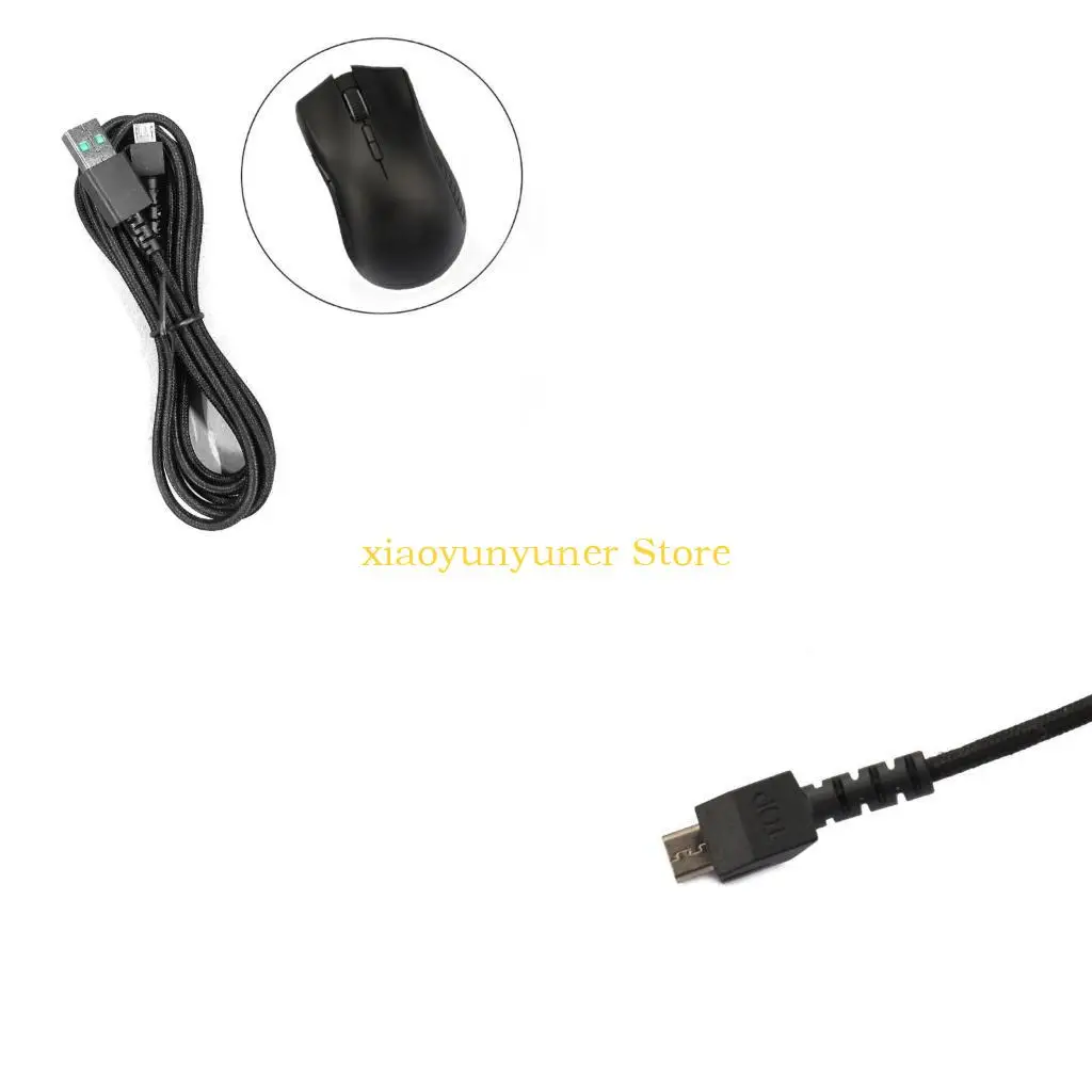 P9JB 2.2m USB Mouse Cable PVC Mice  Line Replacement Wire for  Mamba HyperFlux Mouse Replacement Part Rep Accessory