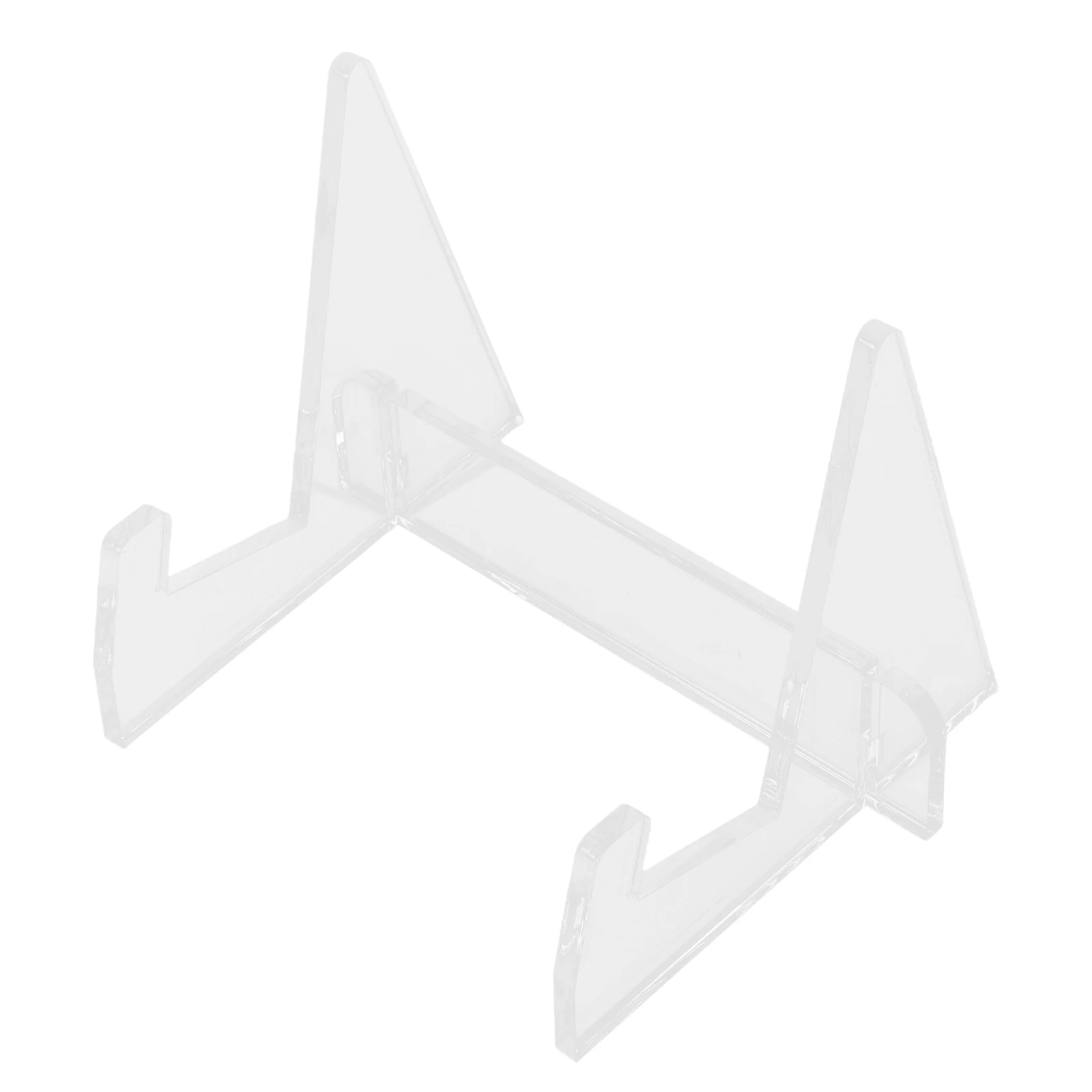 

Acrylic Desktop Book Display Stand Clear Transparent Book Holder Minimalist Cooking Recipe Cookbook Holder for Office Kitchen