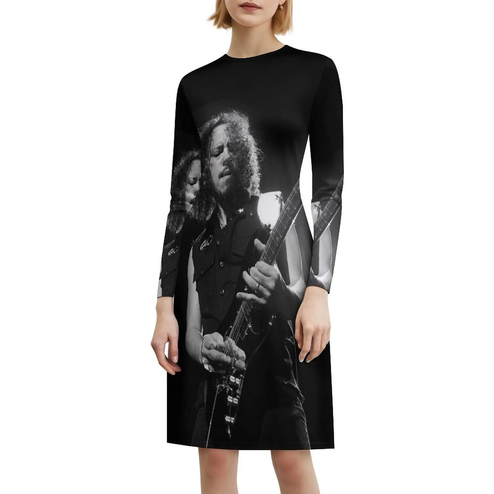 تصميم جديد للطريقة الجديدة فستان على الطراز الكوري للنساء فستان كاجوال أنيق للحفلات أو الارتداء اليومي كيرك هاميت كيرك هاميت #6