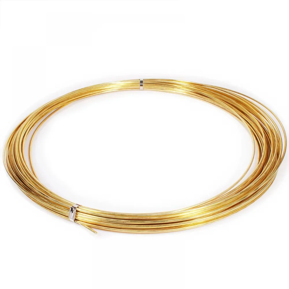 1roll 50g Brass Craft Wire, 0.1/0.2/0.3/0.5/0.6/0.7/0.8/1/1.1/1.2mm Metal Wire for Beading & Wrapping