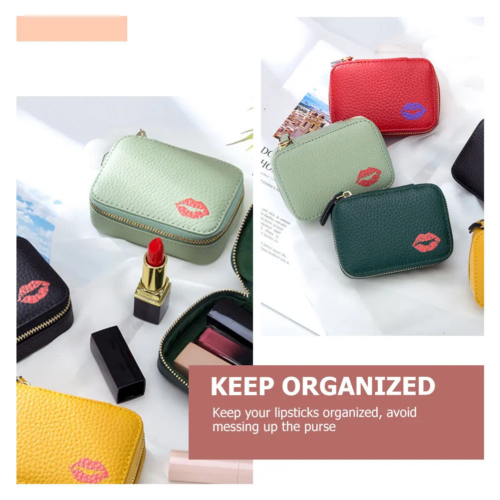 Small Lipstick Carrying Pouch Practical Makeup Bag for Travel Easy to Use and Carry Anywhere Small Lipstick Bag