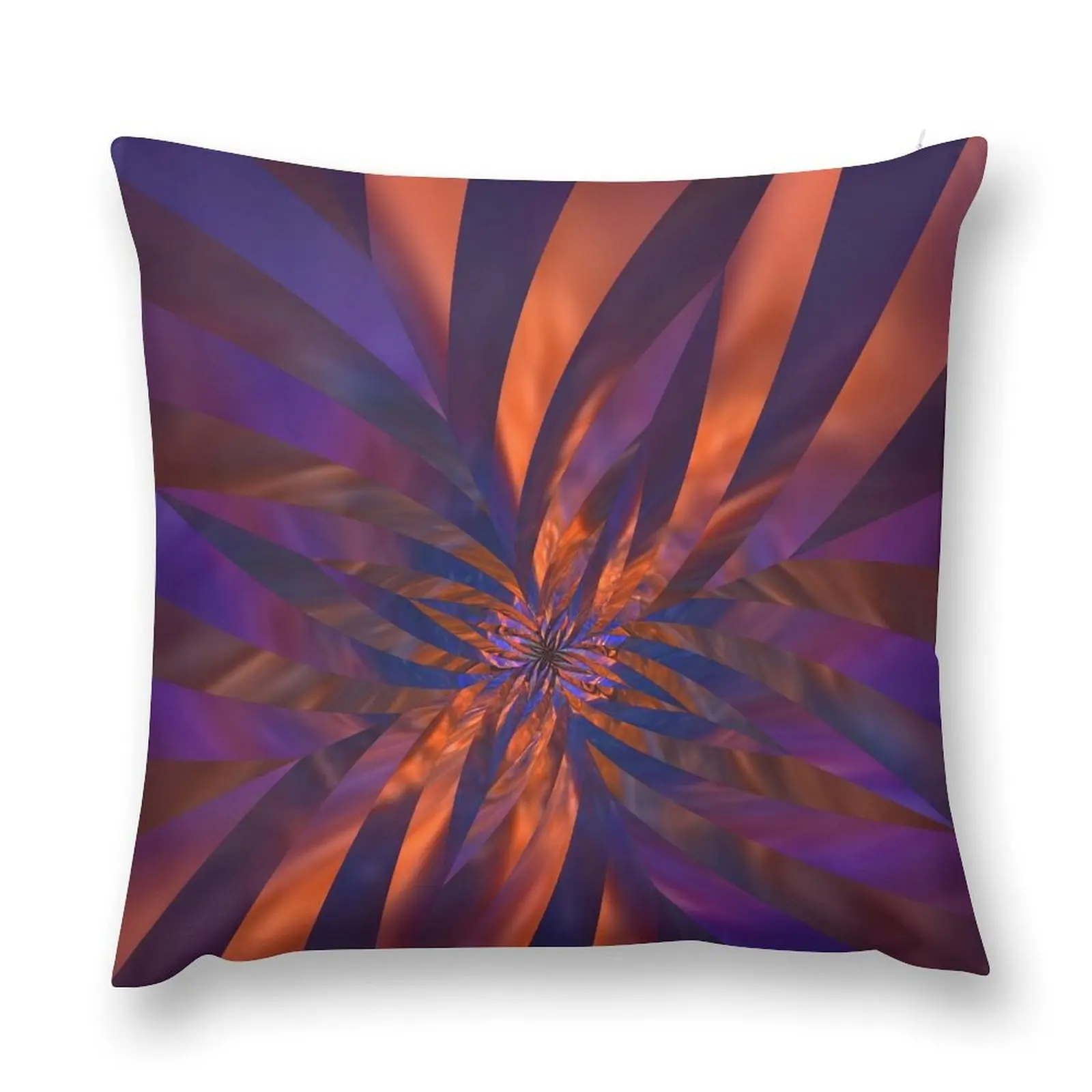 Abstract in Orange and Purple Throw Pillow Ornamental Pillow Cushions Home Decor Pillow Covers Decorative