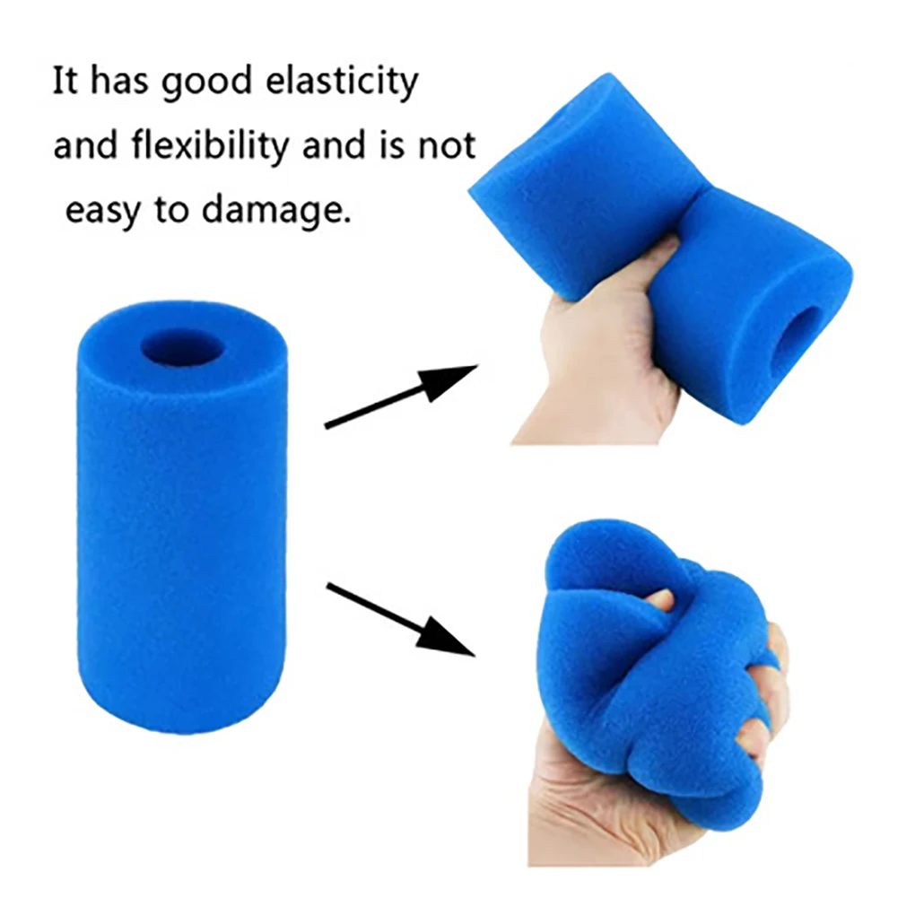 Swimming Pool Water Filter Foam Pool Reusable Washable Sponge Filter Column Filtration Accessory, 10.2x9cm