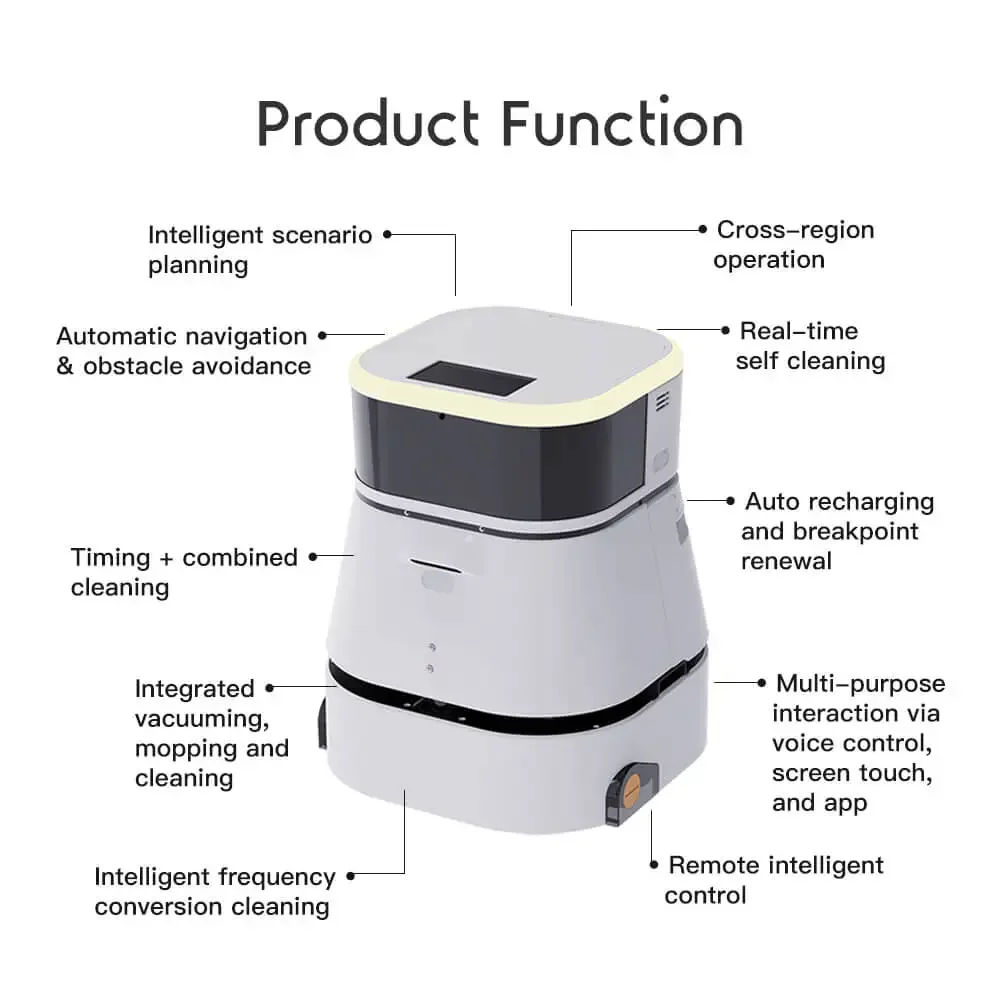 2022 New Arrival UBTECH automatyczna usługa nawigacji Robot mopujący robot czyszczenie podłóg inteligentny komercyjny robot czyszczący