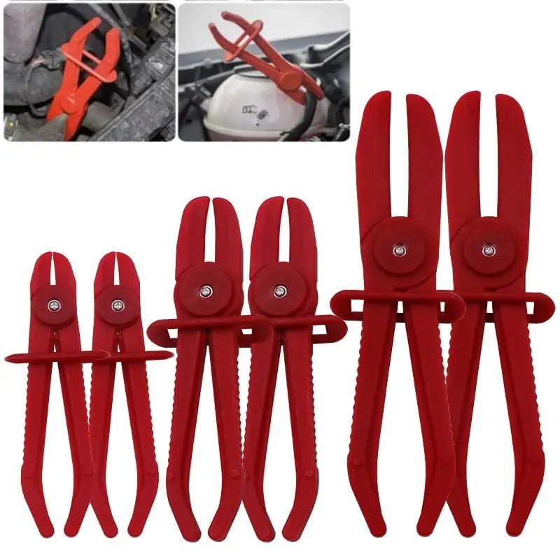 1/3Pcs Nylon Hose Clamp Plier Hands Free Brake Fuel Water Pipe Clamp Tool Car Repair Installation Pliers Set