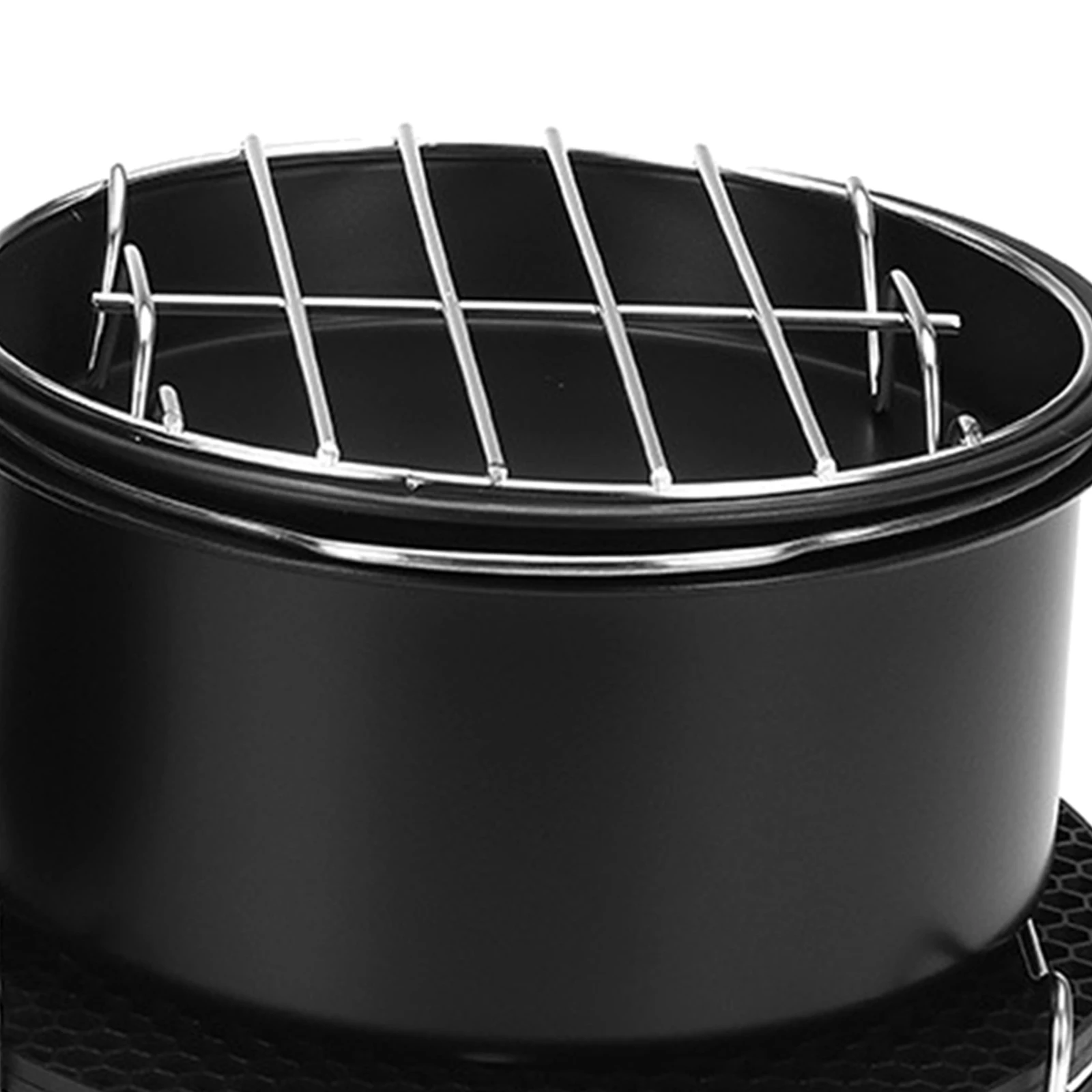 

6 Inches Air Fryer Accs Including Cake Barrel Baking Dish Pan Grill Pot Pad