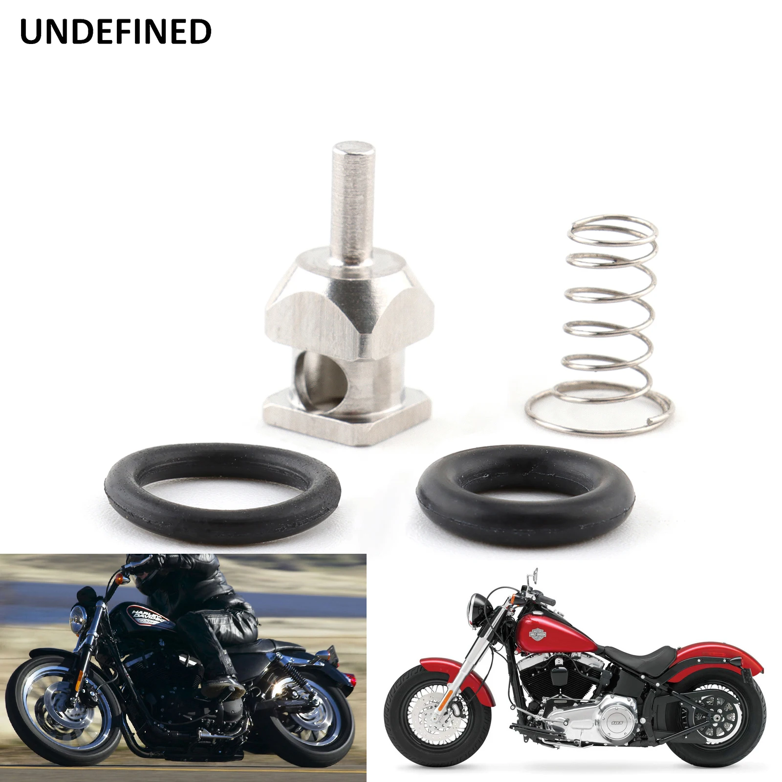 Fuel Check Valve Rebuild Kit MC-300 Fit for Harley Touring Road King Street Glide FLHT FLHR Dyna FLD 2001-Later O-rings Spring