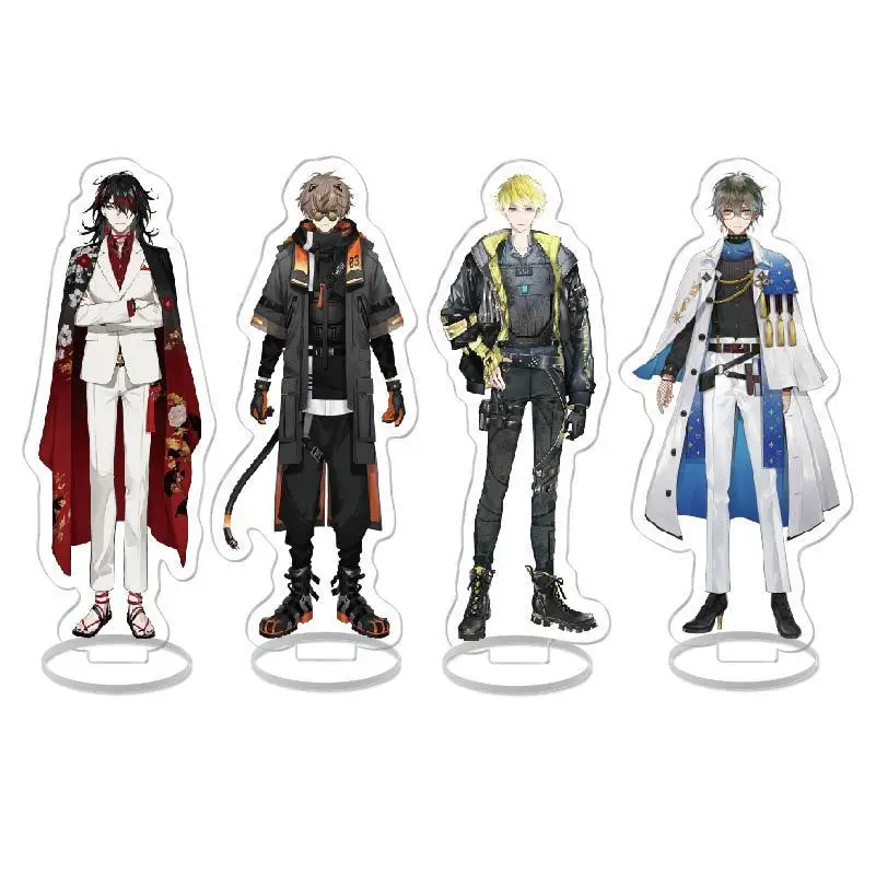 Hot Anime Nijisanji Rainbow Society Vtuber Figures Ren Zotto Aster Arcadia Cosplay Acrylic Stand Model Toy Fans Xmas Gifts