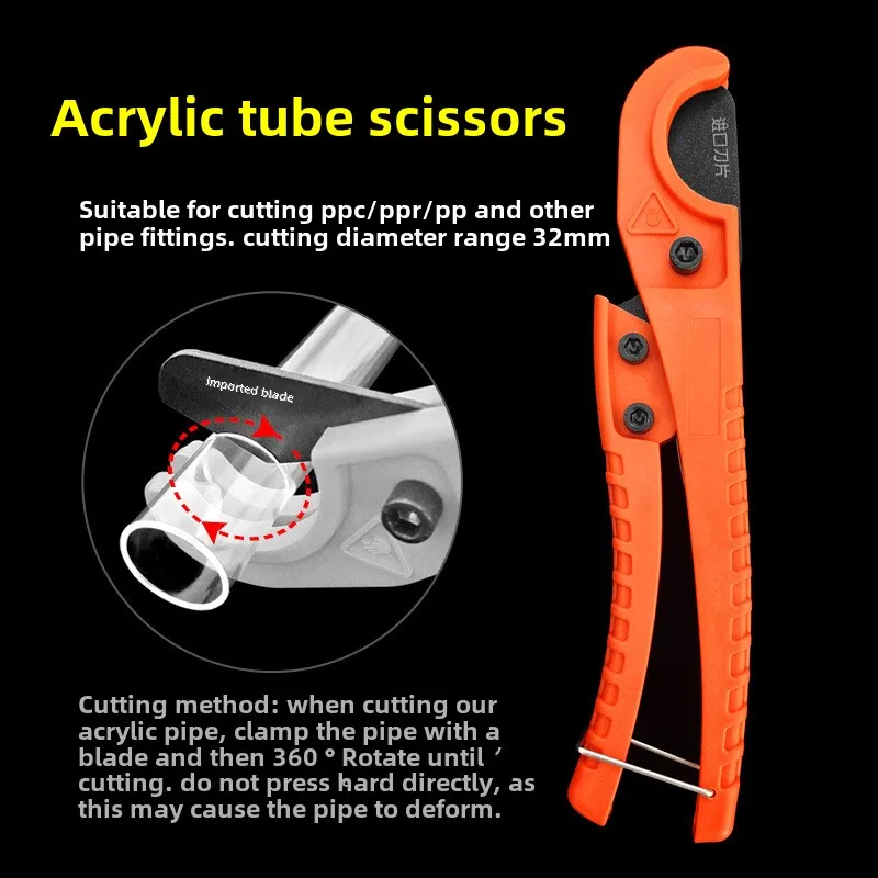Tragbarer Pex-Schneider, 31 mm Rohrschneider, Rohrschneider, 1,25 Zoll PEX-Rohrschneidewerkzeuge für PEX, PVC, PPR-Kunststoff