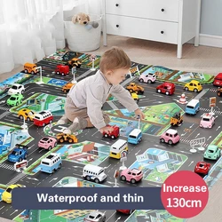 City Rug Kids Toys Games Road Mat Children Traffic Car Map Boy Girls Educational Toy Road Carpet Playmat for Baby Mats Cartoon