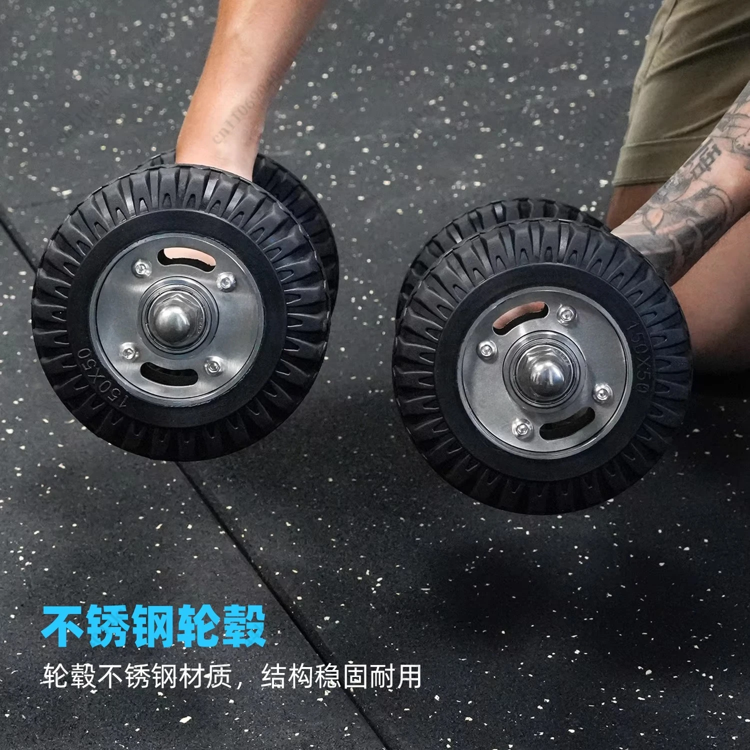 Stainless Steel Ab Wheel, Home Fitness Equipment, Unisex Abdominal Shaping Gear
