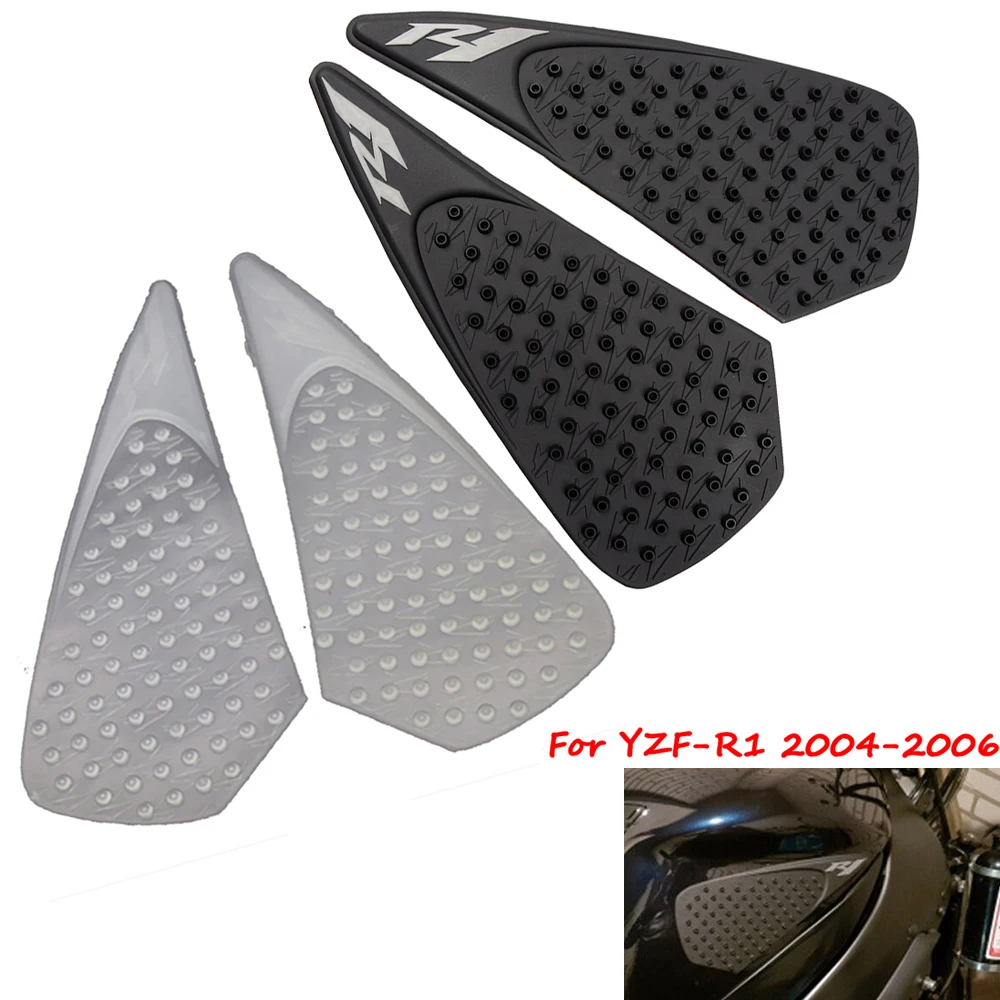 

Для Yamaha YZF-R1 YZFR1 YZF R1 2004-2006 мотоциклетный Бензобак с боковым захватом защита колена наклейка противоскользящая подушка
