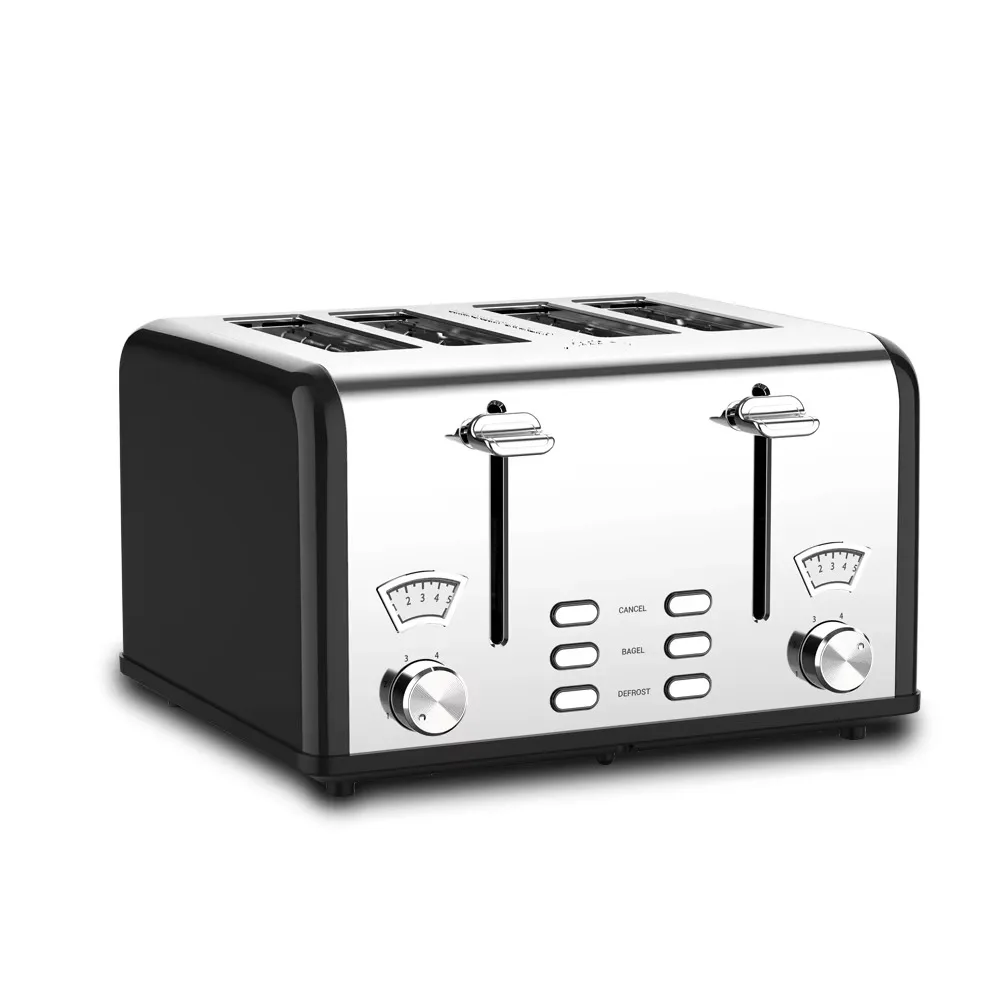 

Modern 4-Slice Stainless Steel Electric Toaster 5 Browning Levels Bagels Bread Hotel Use 1 Year Warranty Custom