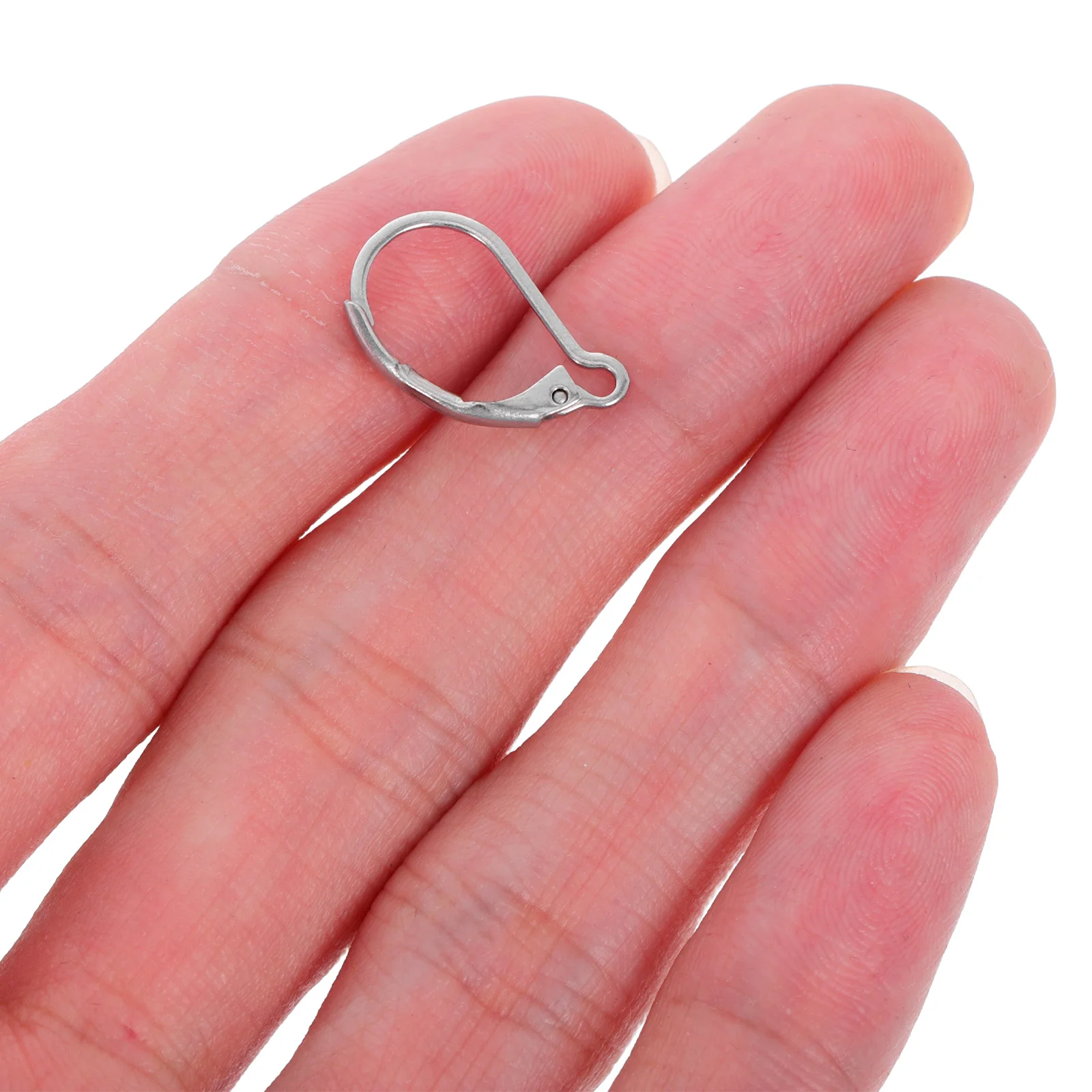 

50 шт. крючков-защелок для серег из нержавеющей стали, французский стиль, для изготовления украшений своими руками, удобные, гипоаллергенные, для рукоделия