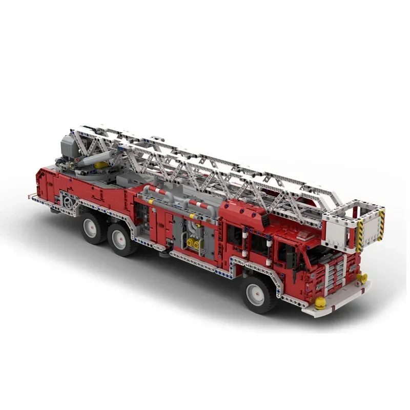 mocBricks Moc Building Blocks Car Model Series Large Fire Engine Technology Bricks DIY Toys For Kids Children Gifts Small