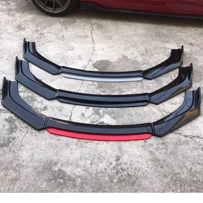 Car Front Bumper Lip Splitter Detachable Bumper Chin Spoiler Car Exterior Parts Car Accessories Universal