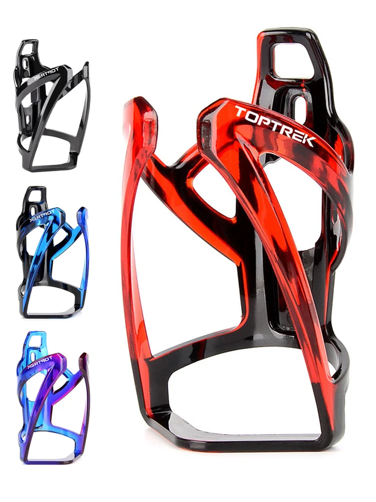 Toptrek porte-bidon de vélo vtt route vélo porte-bouteille d'eau coloré léger support de bouteille de cyclisme accessoire de vélo