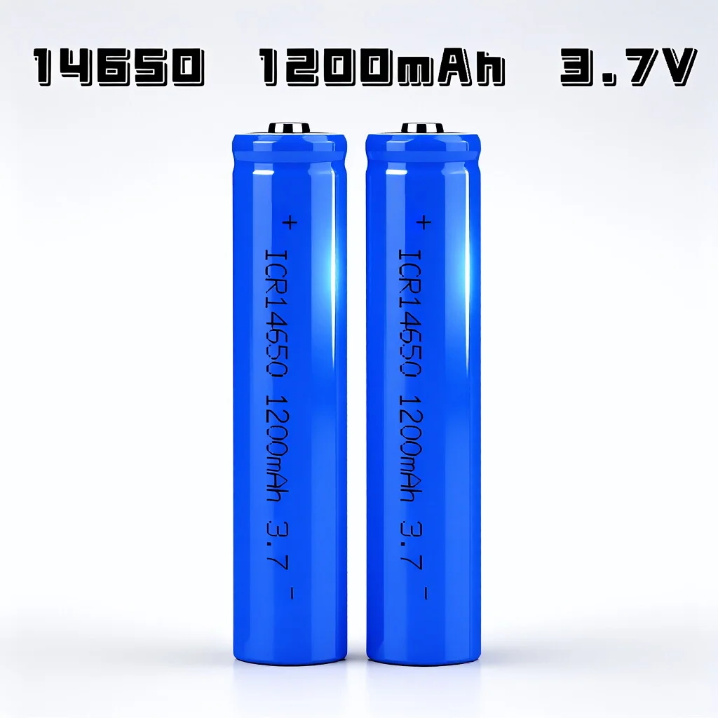 3.7V 1200mAh 14650 Rechargeable Li-ion Battery & Charger Kit for Electric Toothbrushes Flashlights Multimeters Walkie-Talkies