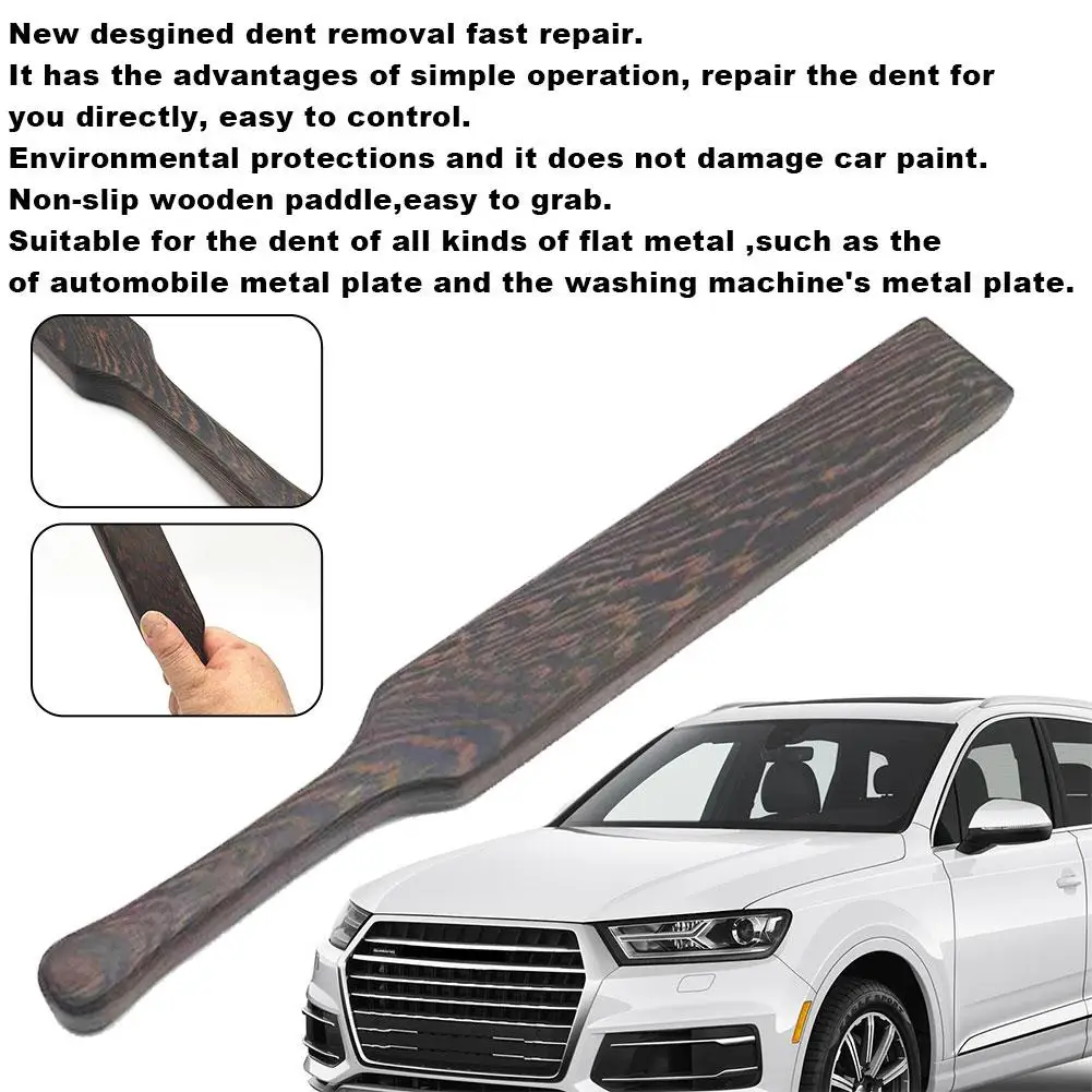 Car Dent Repair Tool Dent Removal Scratch Free Striking Leveling Repairing Hammer Tools Hand Auto Hammer Accessories Wooden Q7V0