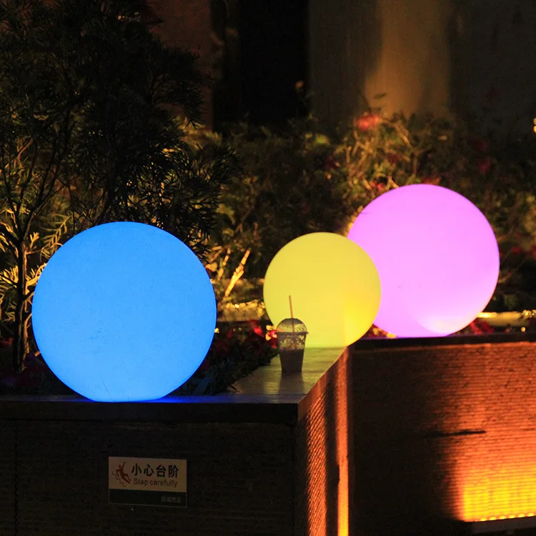 Solar LED Luminous Ball Lights Creative Lawn Lamp Decoration Colorful Outdoor Landscape Spherical Lamp Ball LED Decorative Lamps