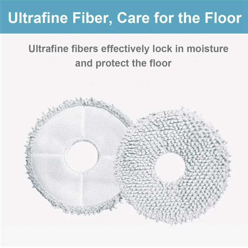 Accessoires H-W pour aspirateur Robot Dreame L20 Ultra, comprend une brosse principale, des filtres Hepa, des brosses latérales et des chiffons de vadrouille