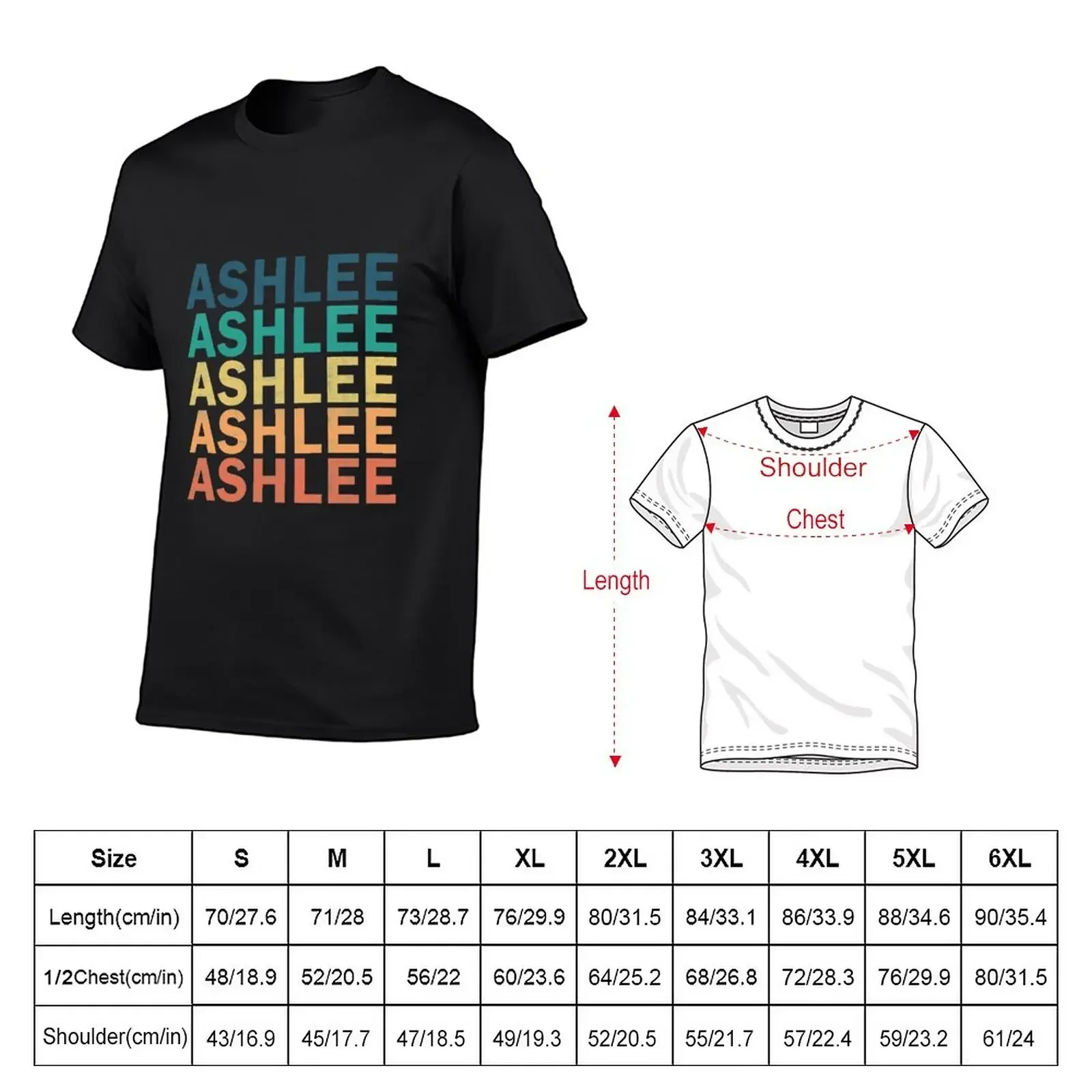 Ashlee Name T Shirt - Ashlee Vintage Retro Ashlee Name Gift Item Tee T-Shirt quick-drying cute clothes fitted t shirts for men