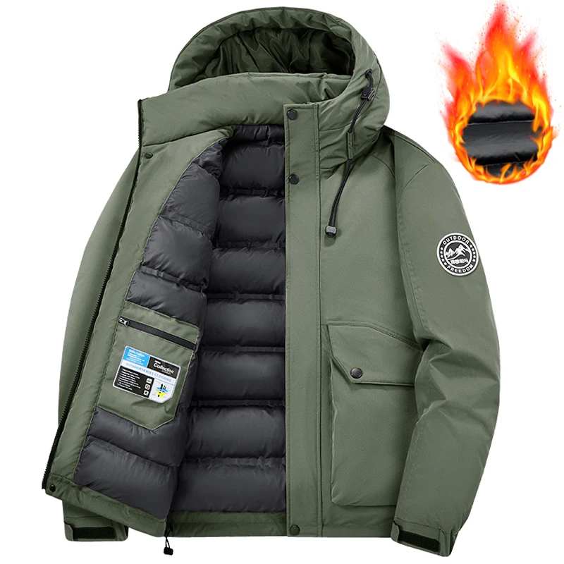 حجم كبير 7XL 8XL الخريف الشتاء سترة للنساء هوديس سميكة في الهواء الطلق سترات واقية متعددة جيب البضائع معاطف سترات الرجال الملابس