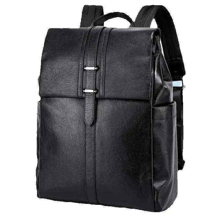 

Fashionable High-end Commuting Versatile Backpack Leather Backpack Large Capacity Men's Business Student School Laptop Bag Male