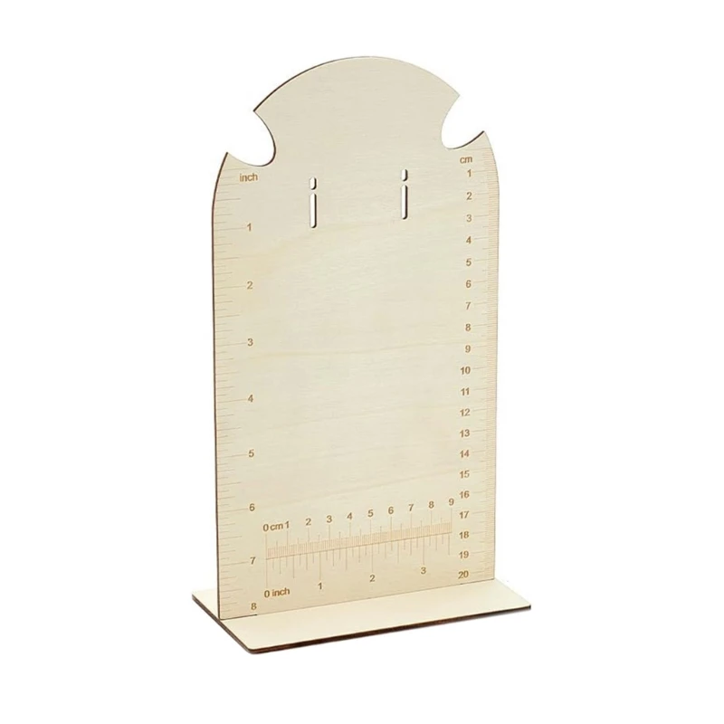 Ear Measurement Organizers Earring Holder Stand With Measurement Scale For Crafters And Jewelry Makers