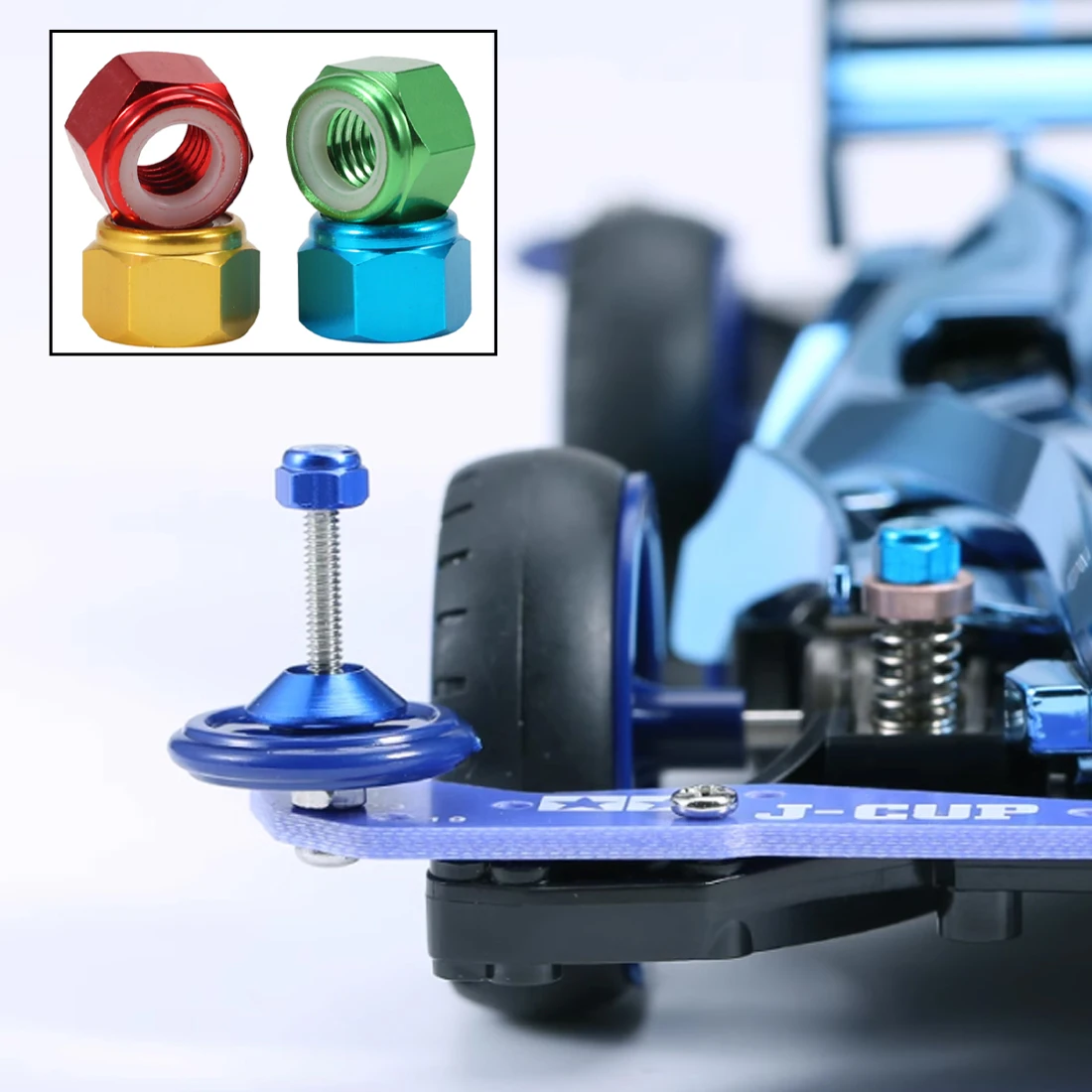 

Colored Anodized Aluminum Alloy Hex Lock Nut Nylon Hex Insert Lock Nut, Self-Locking Nut for RC Model Parts M2 M3 M4 M5 M6 M8