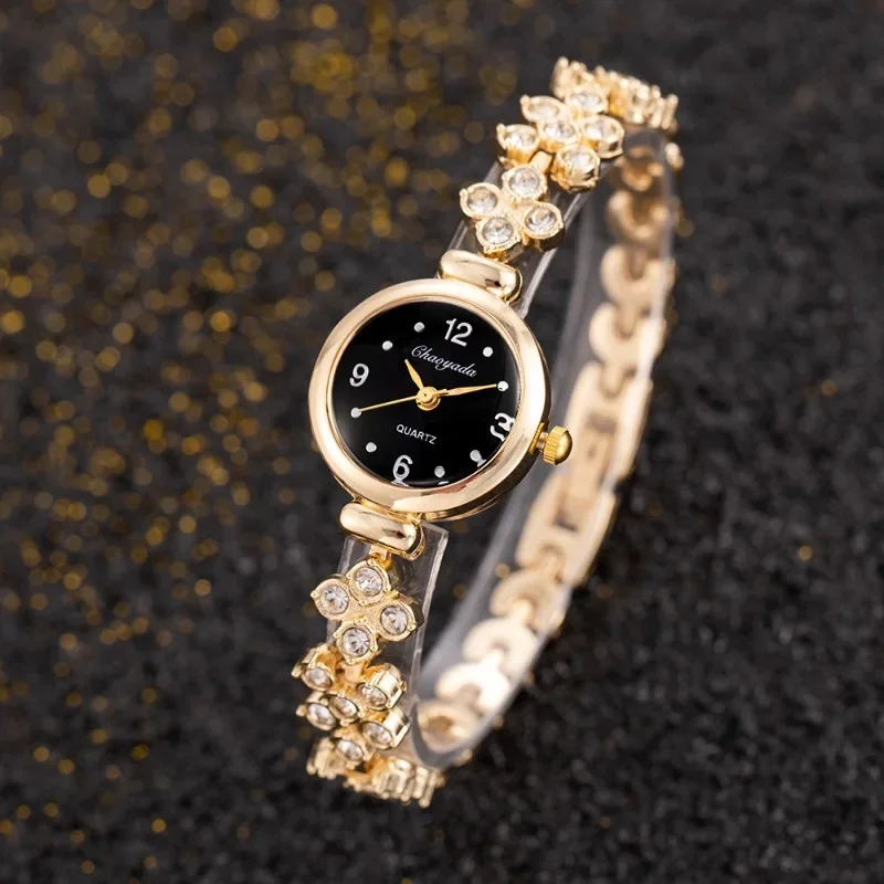 3 قطعة العلامة التجارية الأعلى المرأة ساعات كوارتز فاخرة حجر الراين السيدات سوار ساعة موضة أنثى ساعة اليد ساعة Relojes de Mujer #3