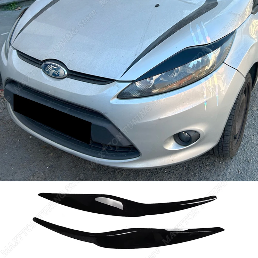

Для Ford Fiesta MK6 MK6.5 2008-2017 передние фары, наклейки на веки для бровей, лампы, крышки для век, наклейки, комплекты кузова, тюнинг