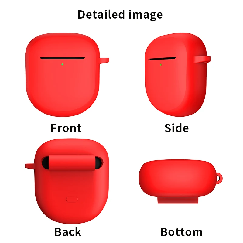 For Bose QuietComfort Earbuds 2 Silicone Earphone Case Soft Full Protective Cover Anti‑Drop Dust‑Proof Portable Earbuds Shell view 5
