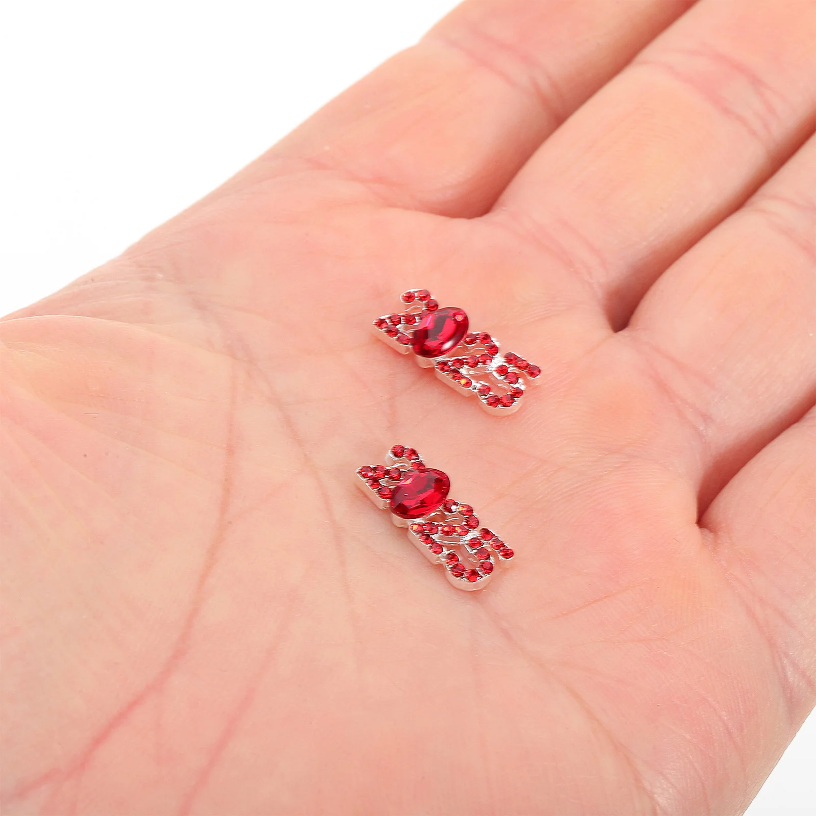 

5pcs Alloy Charms 2025 Shiny Rhinestone Manicure Decorations Diy Gem Accessories For Fake Nails Women'S Nail Art Supplies Small