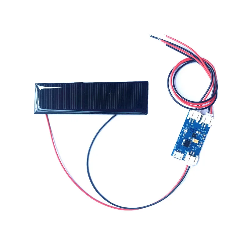 Combine Mini Mono Solar Panel 5V 70MA for DIY Toy/Solar Lawn Light Sensor Lights with Mini solar lipo charger