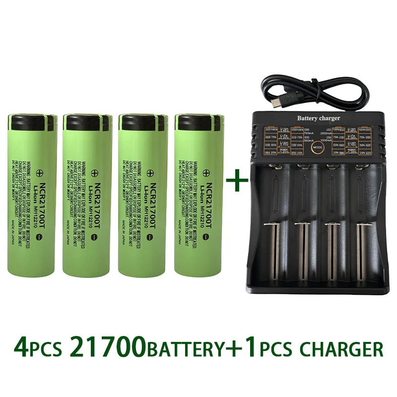 100%original 21700battery 3.7V 4800mAh rechargeablebattery lithium-ion battery strong light flashlight+401 charger free shipping