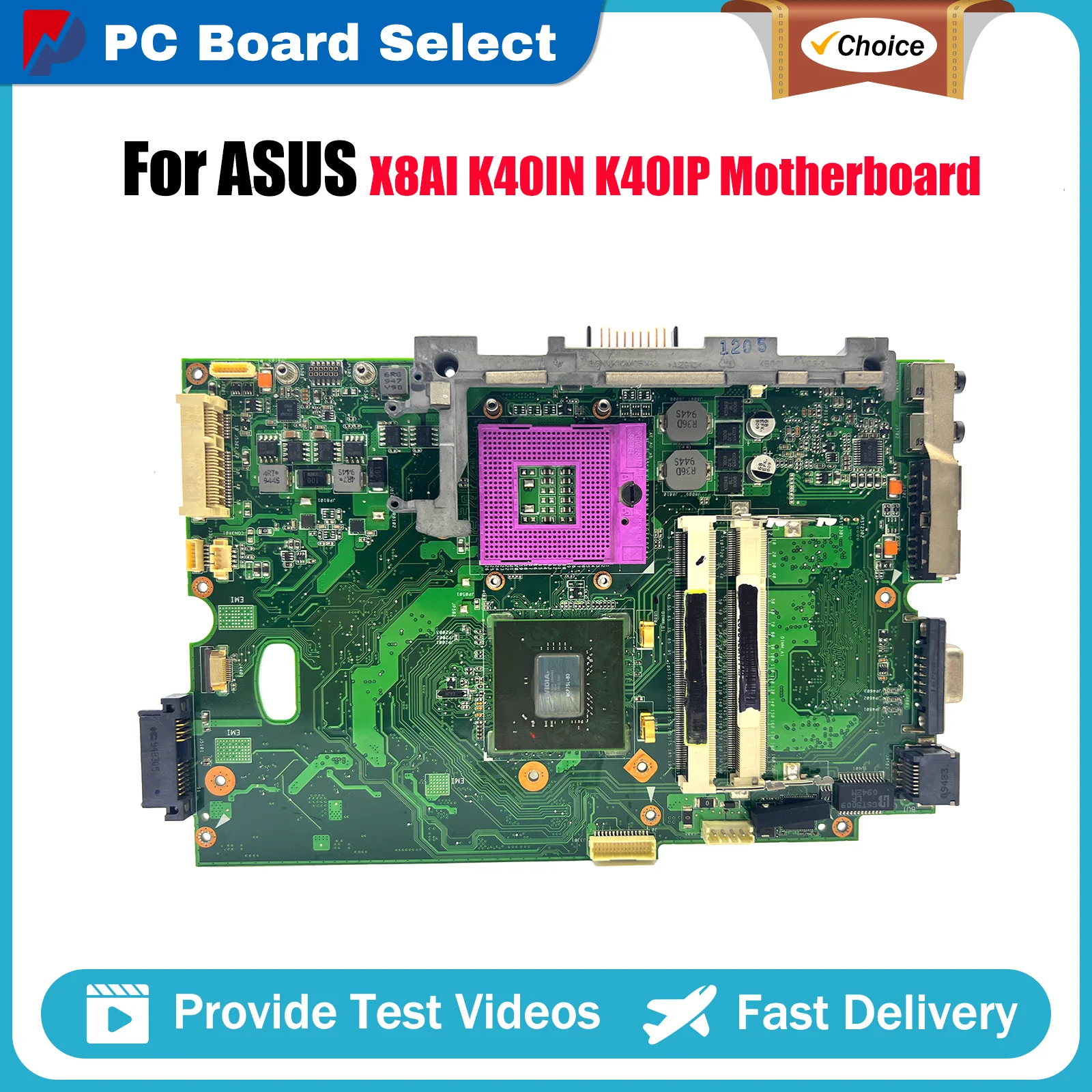 

Материнская плата K40IN для ноутбука ASUS K40ID K40IE X8AI K40IN K40I K40IJ, материнская плата для ноутбука, 100% тестирование, ОК, быстрая доставка, высокое качество