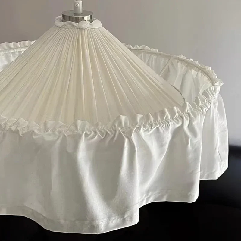 

Nordic Wabi Sabi Fabric White Pendant Lights Lustre Bedroom Home Decor Lamps Cloth Ceiling Chandelier Indoor Lighting Fixtures