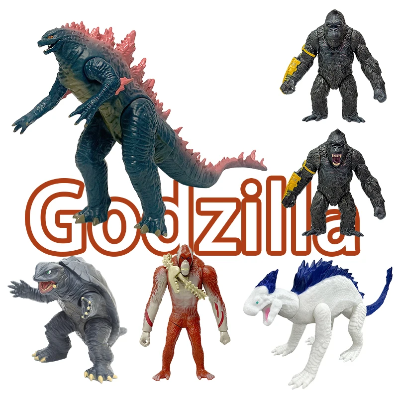 Godzilla Vs. Kong 2 Rise of An Empire Gamera Kong Godzilla Joints Movable Orangutan Monster Figure Model Ornament Toy