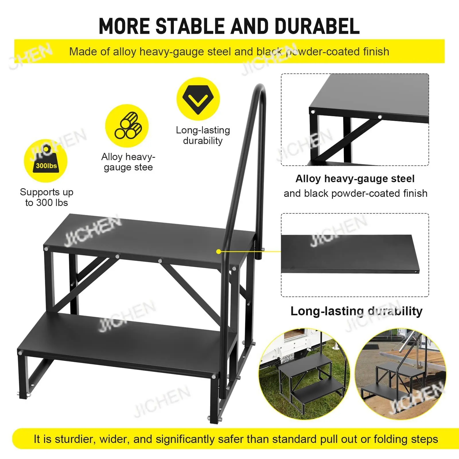 JC RV steps, ladders, bathtub steps, ladders