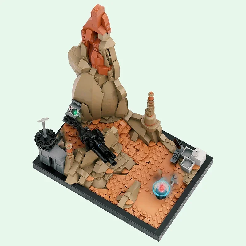 Modelo de películas de estrellas populares, bloques de construcción Moc, tecnología de mapa Base militar, bloques modulares, regalos, juguetes de Navidad, conjuntos DIY de montaje