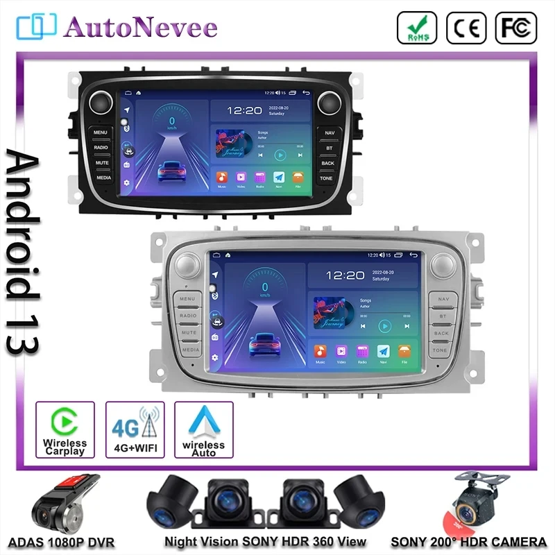 

Android Car Player For Ford Focus 2 S-Max Mondeo Mk4 9 Galaxy C-Max Kuga 3 Multimedia Stereo Screen GPS Auto Radio Navigation