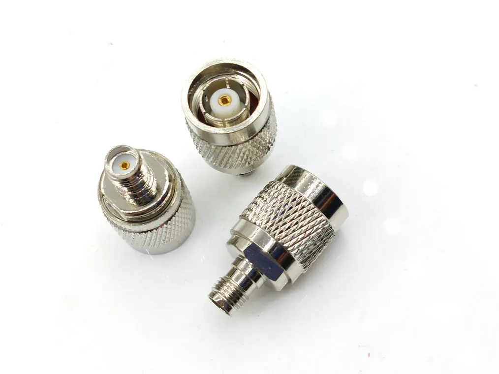 brass SMA Female Plug to RP-TNC Male Jack Adapter RF Coaxial Connector