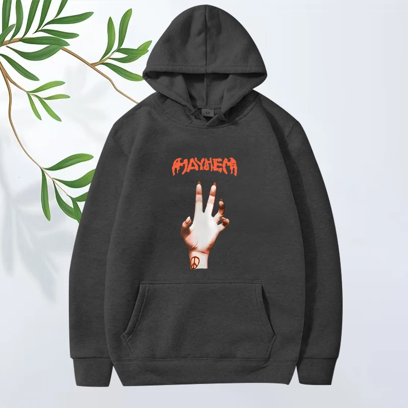 2025 Lady Gaga Mayhem New Album Graphics hoodie men women y2k vintage Long sleeve Sweatshirt with print oversized hoodie unisex