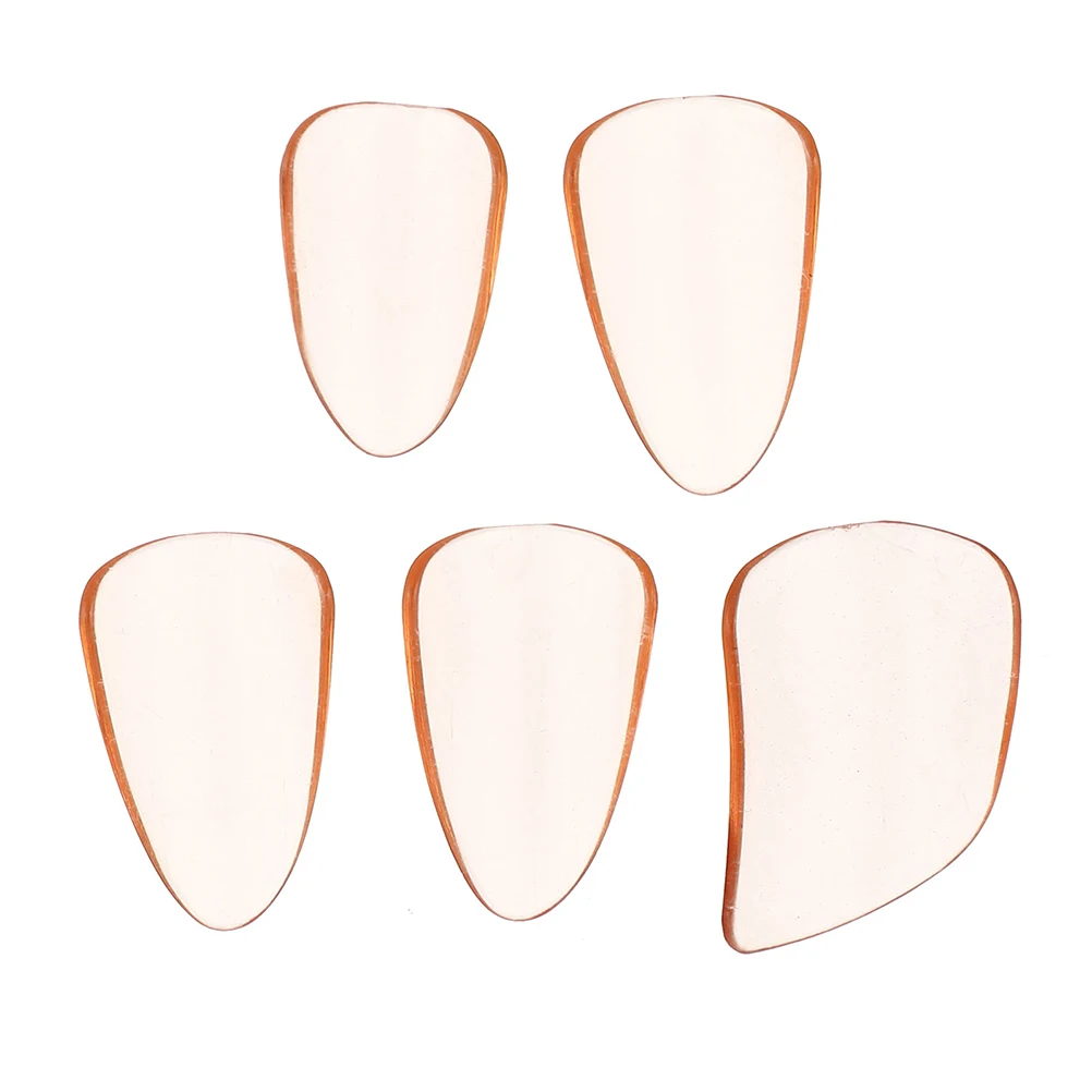 5 pièces Instruments de musique plectres de doigt pour adultes comprenant Pipa Guzheng Yueqin Lute guitare électrique avec faux ongles de pouce