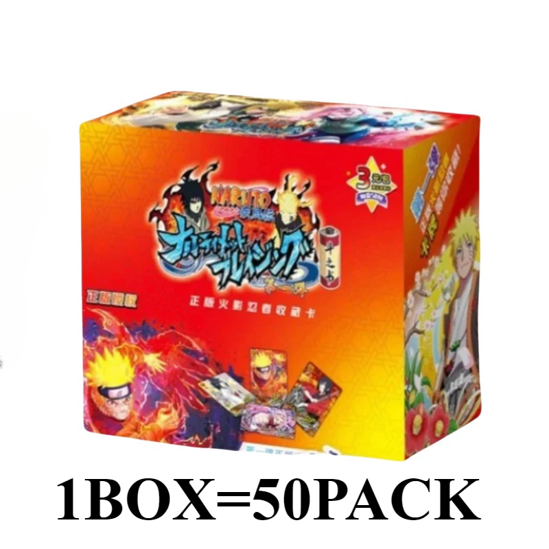 Naruto Cards Booster Collection  Uzumaki Sasuke Ninja Game Rare Cards Box Flash  Toys Children Christmas Gift