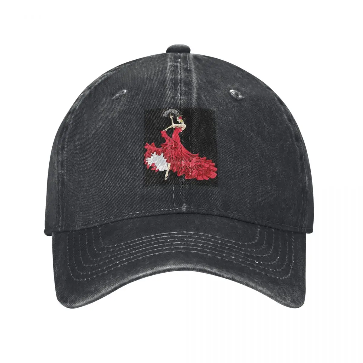 Flamenco Dancer Spain Baseball Caps Fashion Denim Hats Outdoor Adjustable Casquette Sports Baseball Cowboy Hat for Unisex